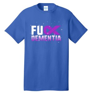 WFuck Detia Warrior Support Alzheimer's Awareness Ribbon Great Gift Tall T-Shirt