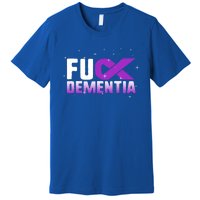 WFuck Detia Warrior Support Alzheimer's Awareness Ribbon Great Gift Premium T-Shirt