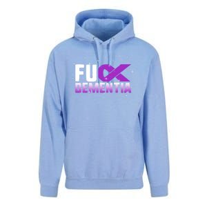 WFuck Detia Warrior Support Alzheimer's Awareness Ribbon Great Gift Unisex Surf Hoodie