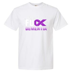 WFuck Detia Warrior Support Alzheimer's Awareness Ribbon Great Gift Garment-Dyed Heavyweight T-Shirt