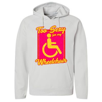 Wheelchair Disability Performance Fleece Hoodie