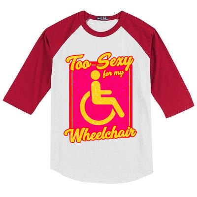 Wheelchair Disability Kids Colorblock Raglan Jersey