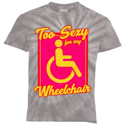 Wheelchair Disability Kids Tie-Dye T-Shirt