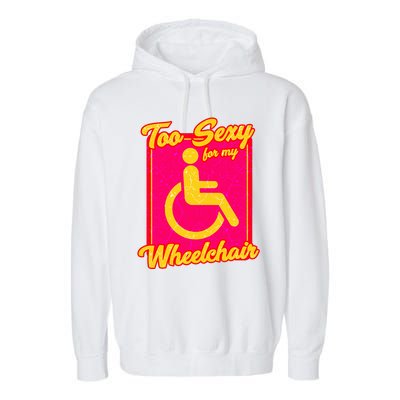 Wheelchair Disability Garment-Dyed Fleece Hoodie