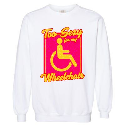 Wheelchair Disability Garment-Dyed Sweatshirt