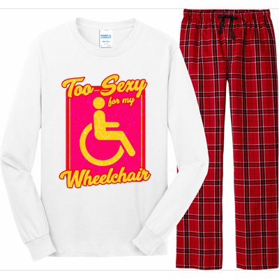 Wheelchair Disability Long Sleeve Pajama Set