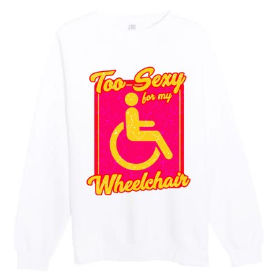 Wheelchair Disability Premium Crewneck Sweatshirt