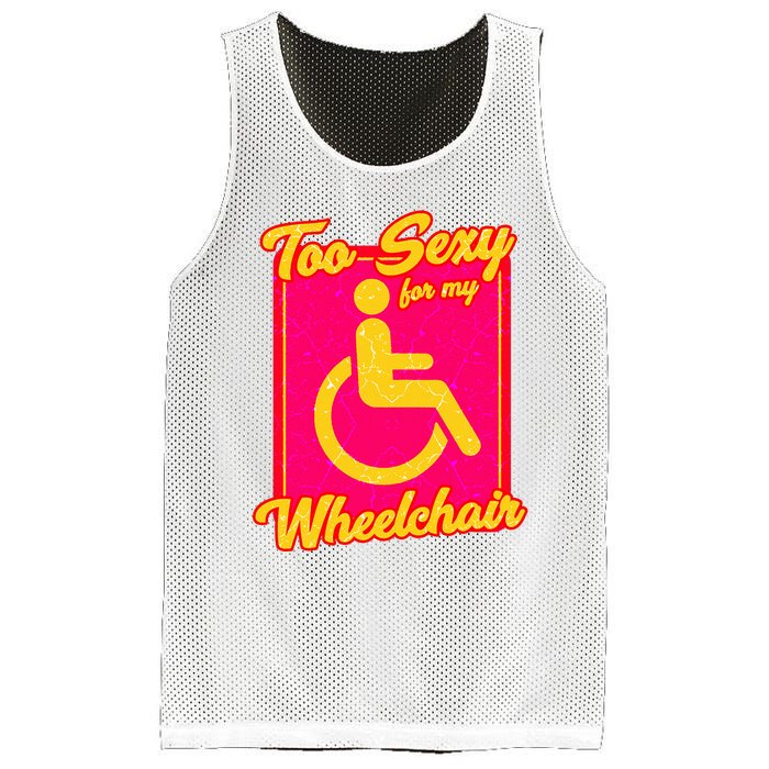 Wheelchair Disability Mesh Reversible Basketball Jersey Tank