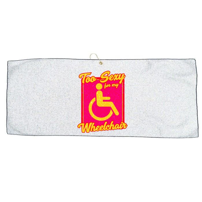 Wheelchair Disability Large Microfiber Waffle Golf Towel