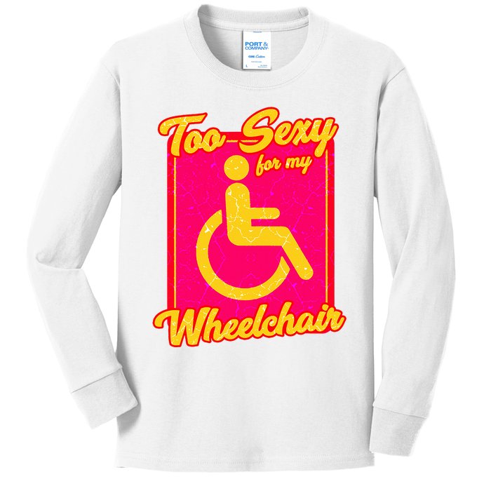 Wheelchair Disability Kids Long Sleeve Shirt