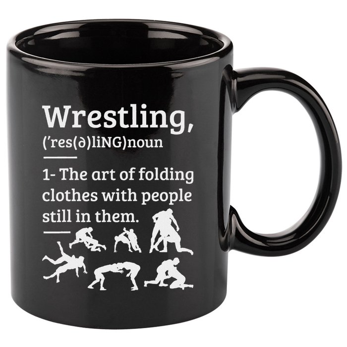 Wrestling Definition Wrestler 11oz C Handle Ceramic Mug
