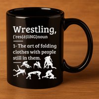 Wrestling Definition Wrestler 11oz C Handle Ceramic Mug