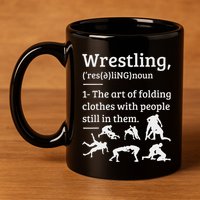 Wrestling Definition Wrestler 11oz C Handle Ceramic Mug