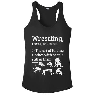 Wrestling Definition Wrestler Ladies PosiCharge Competitor Racerback Tank