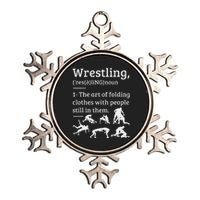 Wrestling Definition Wrestler Metallic Star Ornament