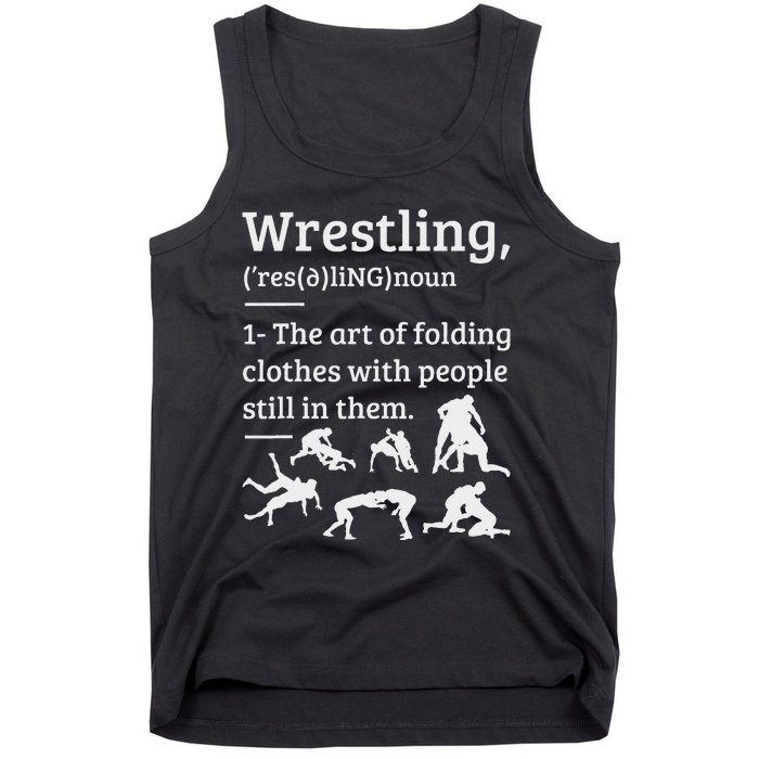 Wrestling Definition Wrestler Tank Top