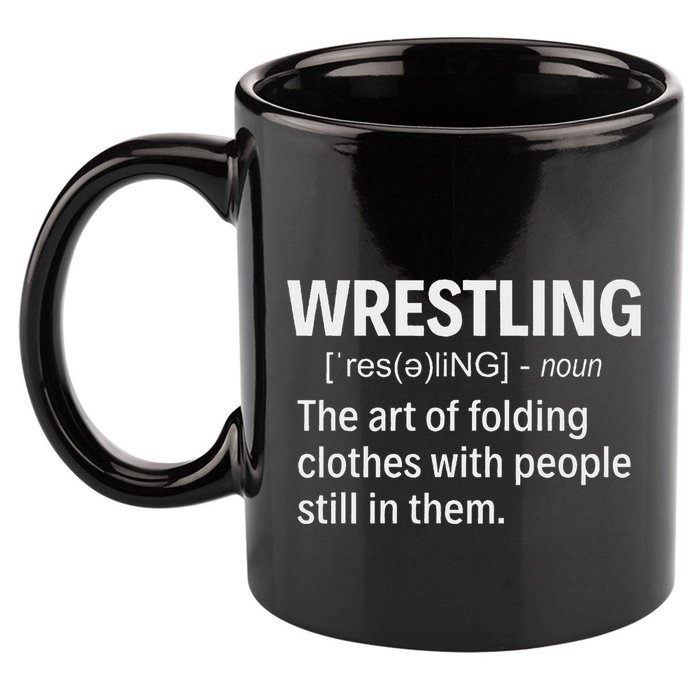 Wrestling Definition 11oz C Handle Ceramic Mug