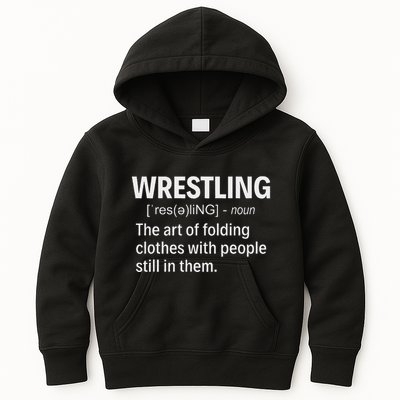 Wrestling Definition Kids Hoodie