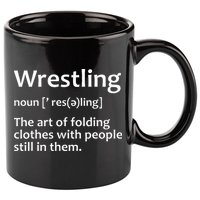 Wrestling Design Wrestlers 11oz C Handle Ceramic Mug
