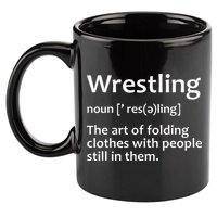 Wrestling Design Wrestlers 11oz C Handle Ceramic Mug