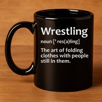 Wrestling Design Wrestlers 11oz C Handle Ceramic Mug