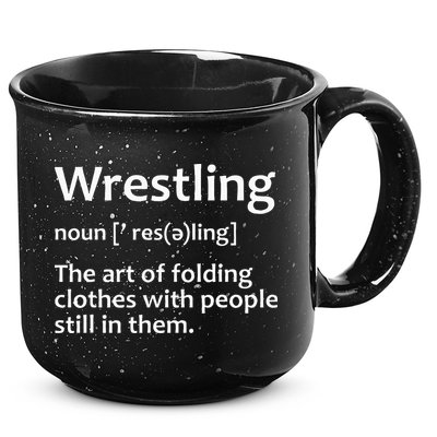 Wrestling Design Wrestlers 15oz Campfire Ceramic Mug