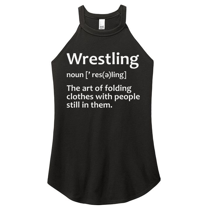Wrestling Design Wrestlers Women's Perfect Tri Rocker Tank