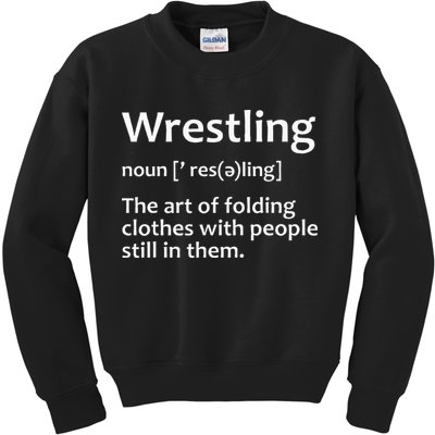 Wrestling Design Wrestlers Kids Sweatshirt