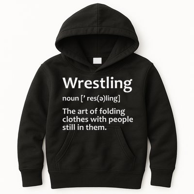 Wrestling Design Wrestlers Kids Hoodie