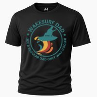Wakesurf Dad Wakeboard Wakeboarding Wakeboarder Surfing Cooling Performance Crew T-Shirt