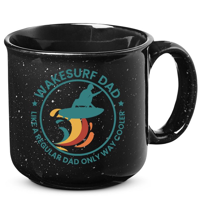 Wakesurf Dad Wakeboard Wakeboarding Wakeboarder Surfing 15oz Campfire Ceramic Mug