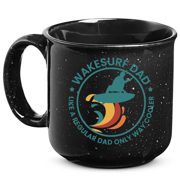 Wakesurf Dad Wakeboard Wakeboarding Wakeboarder Surfing 15oz Campfire Ceramic Mug
