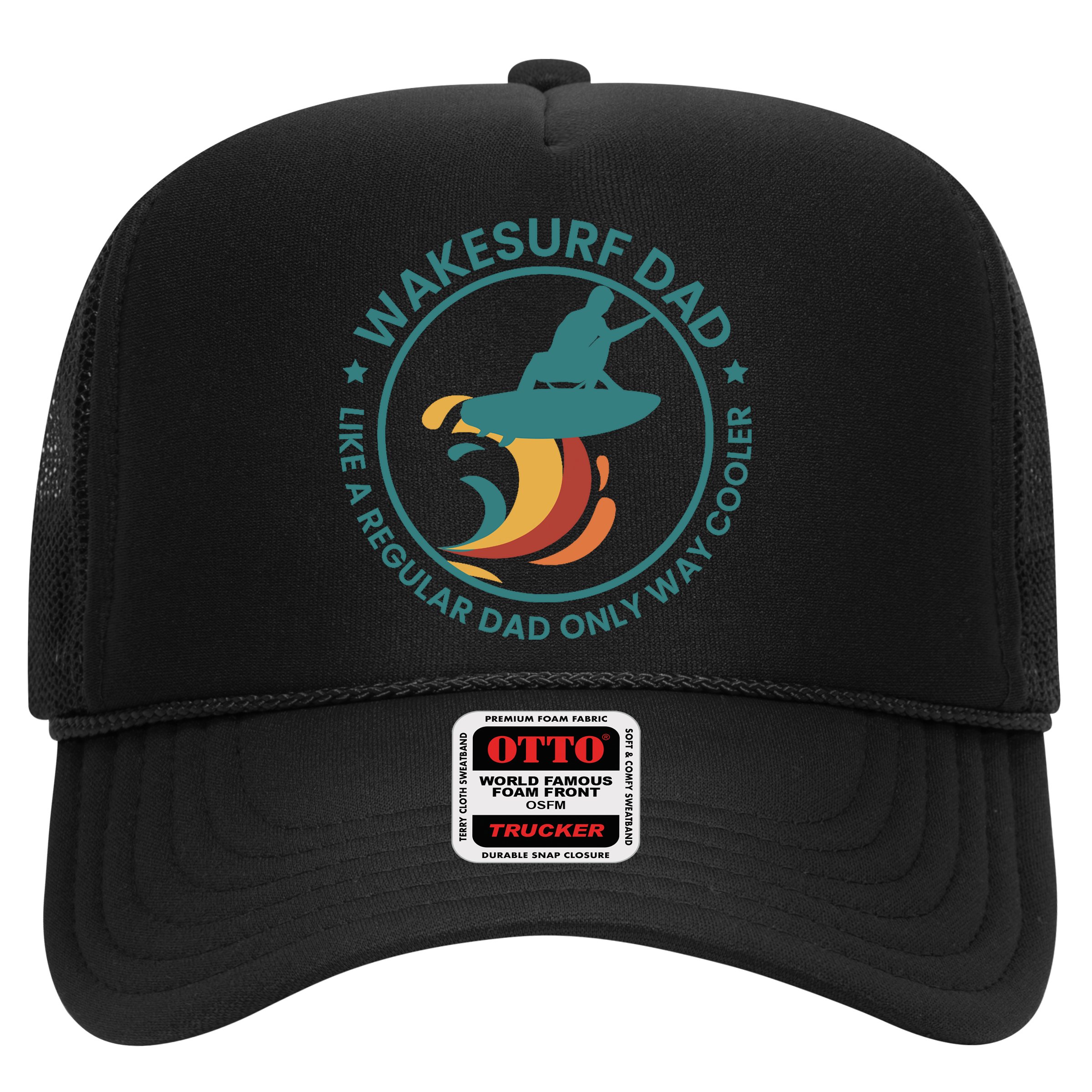 Wakesurf Dad Wakeboard Wakeboarding Wakeboarder Surfing Hat