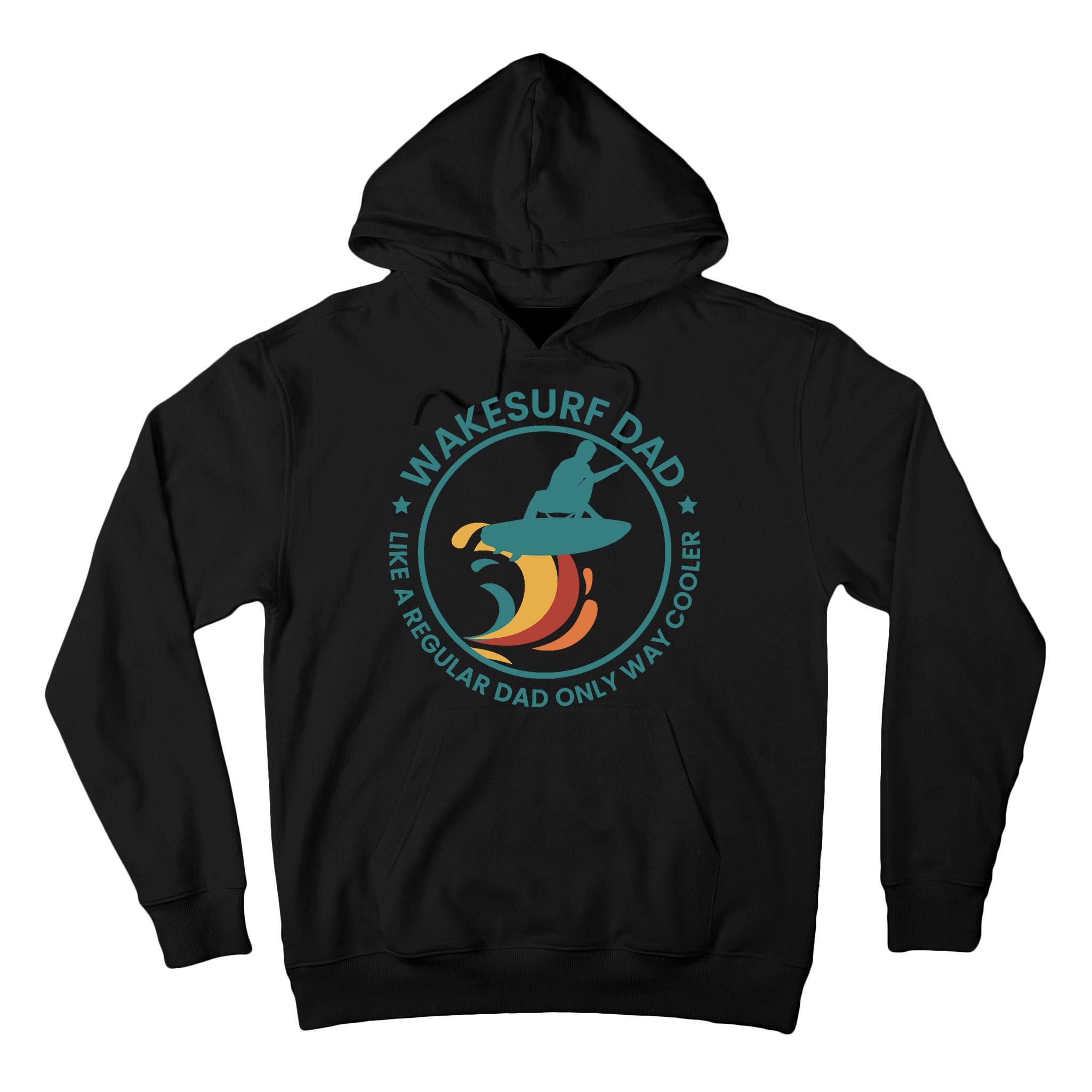 Wakesurf Dad Wakeboard Wakeboarding Wakeboarder Surfing Tall Hoodie