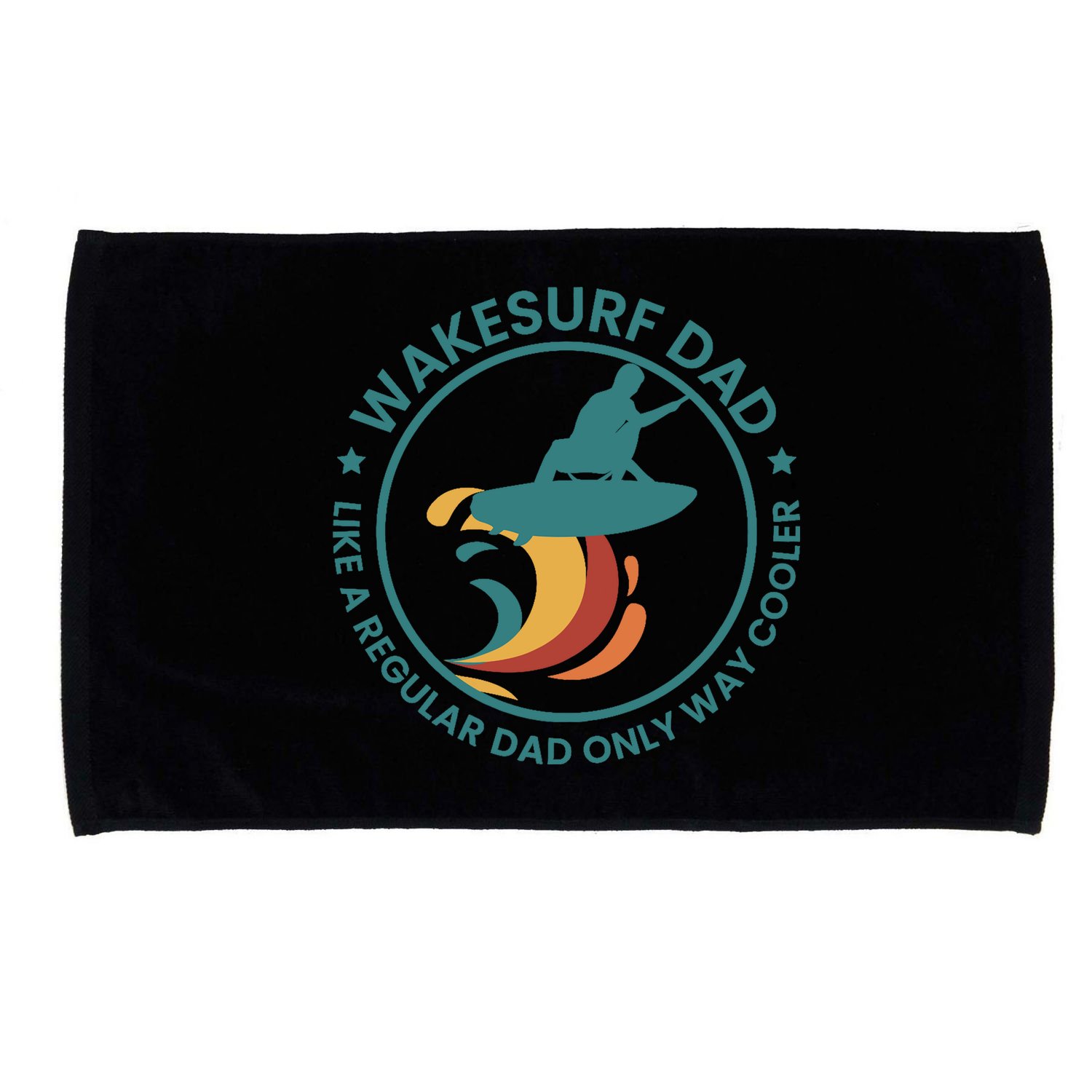 Wakesurf Dad Wakeboard Wakeboarding Wakeboarder Surfing Microfiber Hand Towel