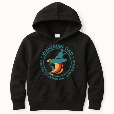 Wakesurf Dad Wakeboard Wakeboarding Wakeboarder Surfing Kids Hoodie
