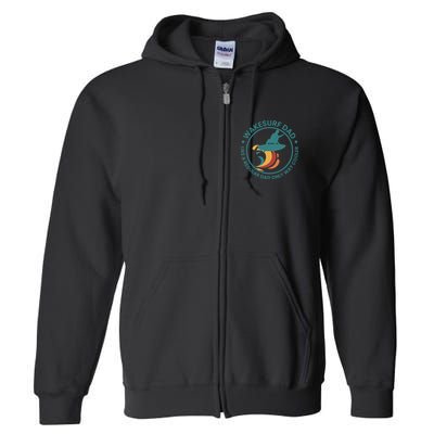 Wakesurf Dad Wakeboard Wakeboarding Wakeboarder Surfing Full Zip Hoodie