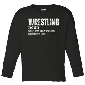 Wrestling Definition Toddler Long Sleeve Shirt