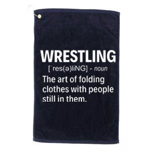 Wrestling Definition Platinum Collection Golf Towel