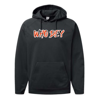 Who Dey Performance Fleece Hoodie