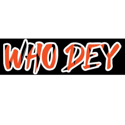 Who Dey Bumper Sticker