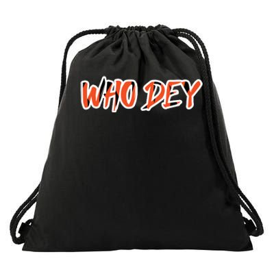 Who Dey Drawstring Bag