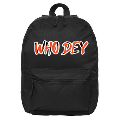 Who Dey 16 in Basic Backpack