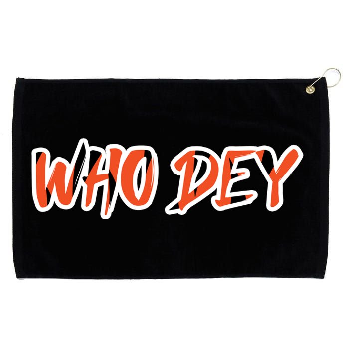 Who Dey Grommeted Golf Towel