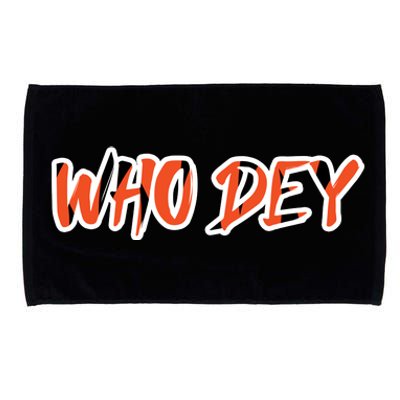 Who Dey Microfiber Hand Towel