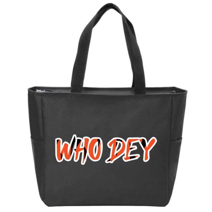 Who Dey Zip Tote Bag