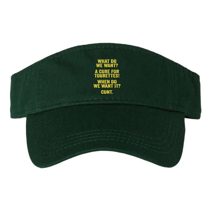 What Do We Want A Cure For Tourettes When Cunt Visor
