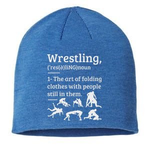 Wrestling Definition Wrestler Sustainable Beanie