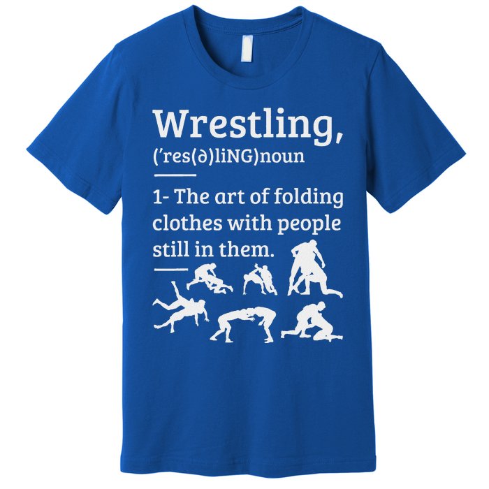 Wrestling Definition Wrestler Premium T-Shirt