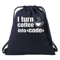 Web Developer Website Programmer Coder Coffee Lover Drawstring Bag